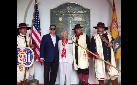 With Descendants of California's Wealthiest Founding Families - Dedication of California's Birthplace - Presidio, San Diego - 2017